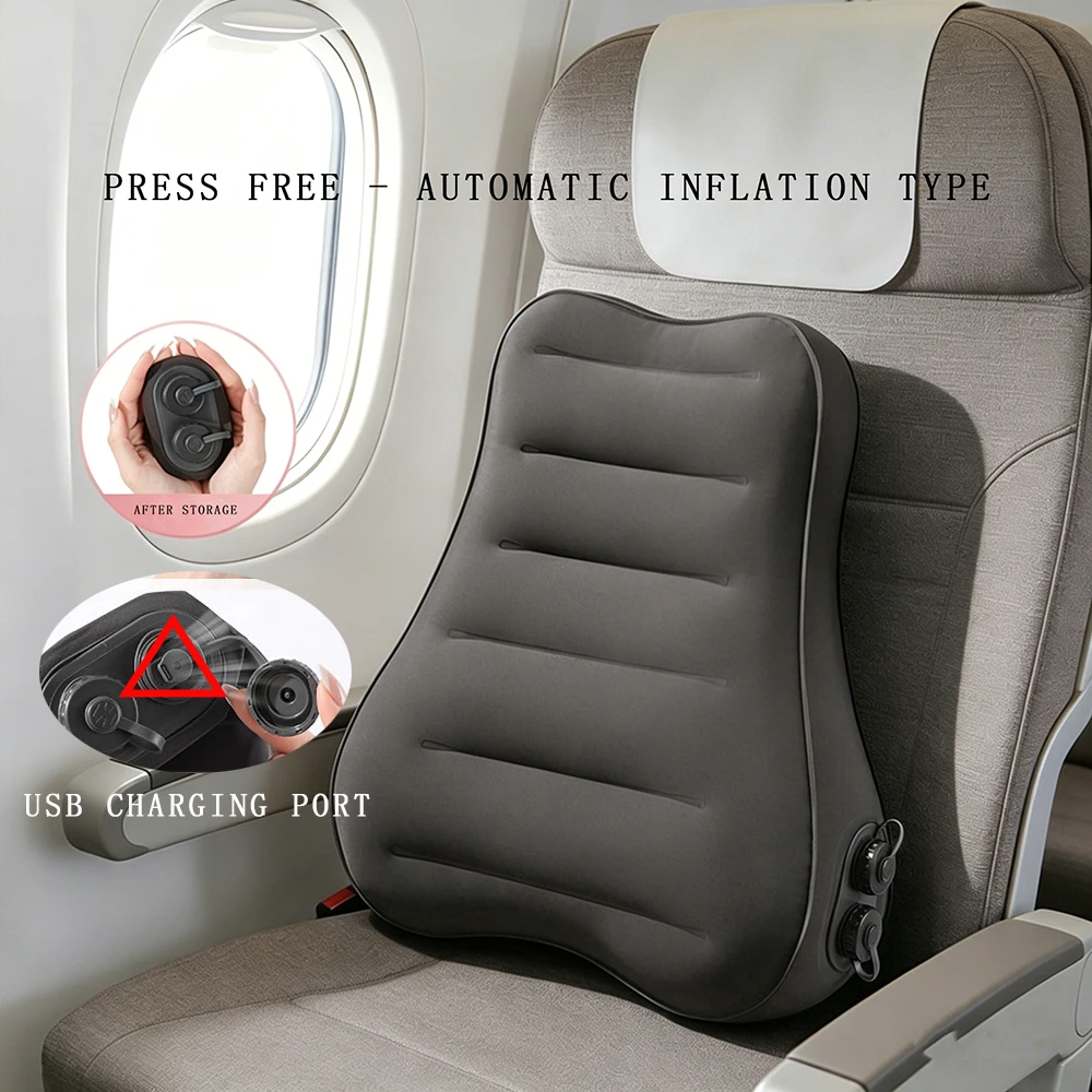Automatic inflatable Camping Inflatable Pillow Portable Ultralight Travel Hiking Air Sleeping Pillow for Neck and Lumbar Support
Automatic inflatable Camping Inflatable Pillow Portable Ultralight Travel Hiking Air Sleeping Pillow for Neck and Lumbar Support