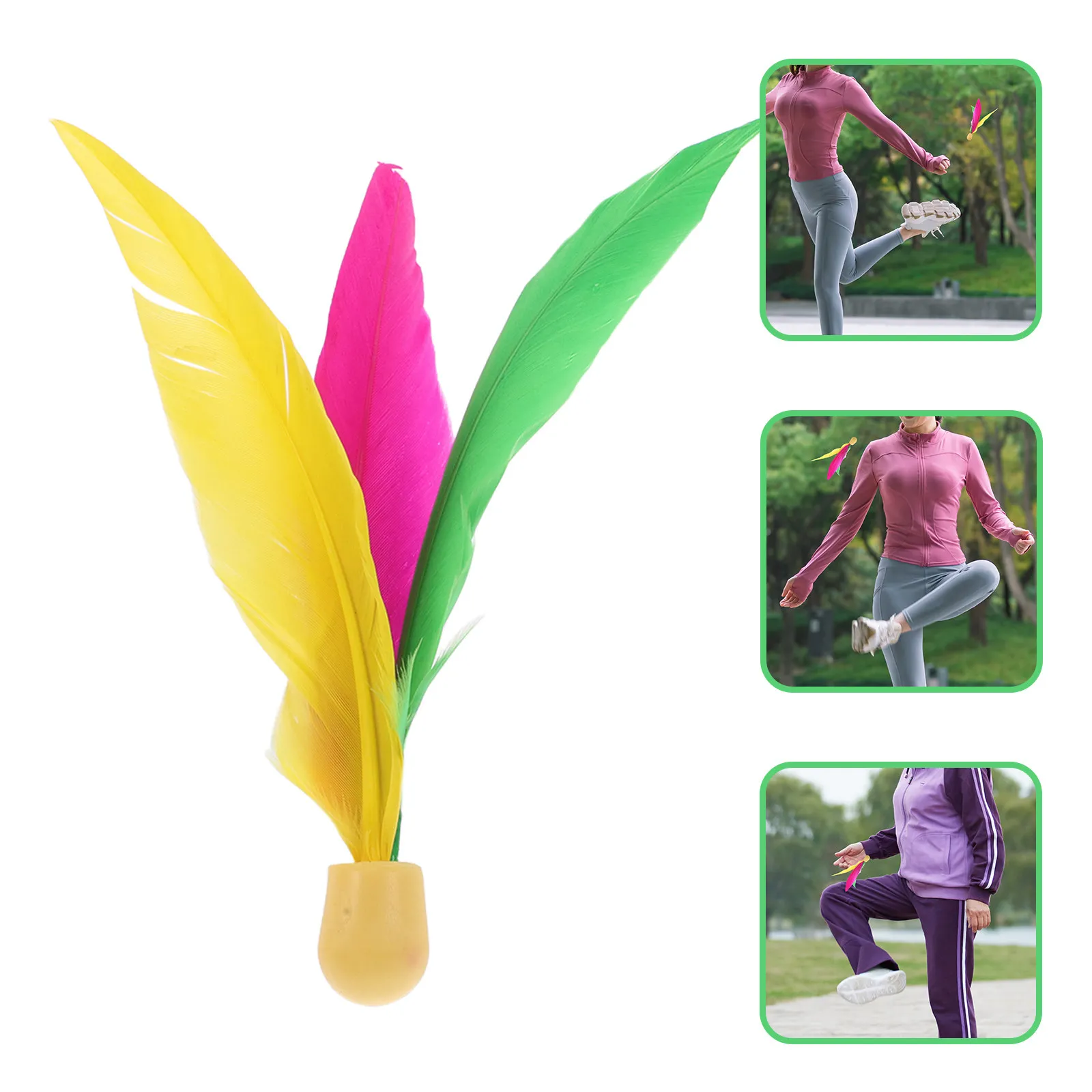 6Pcs High Elastic Shuttlecock with Long for Outdoor Entertainment Backyard Game Badminton Birdie Rebound Sport Set
6Pcs High Elastic Shuttlecock with Long for Outdoor Entertainment Backyard Game Badminton Birdie Rebound Sport Set