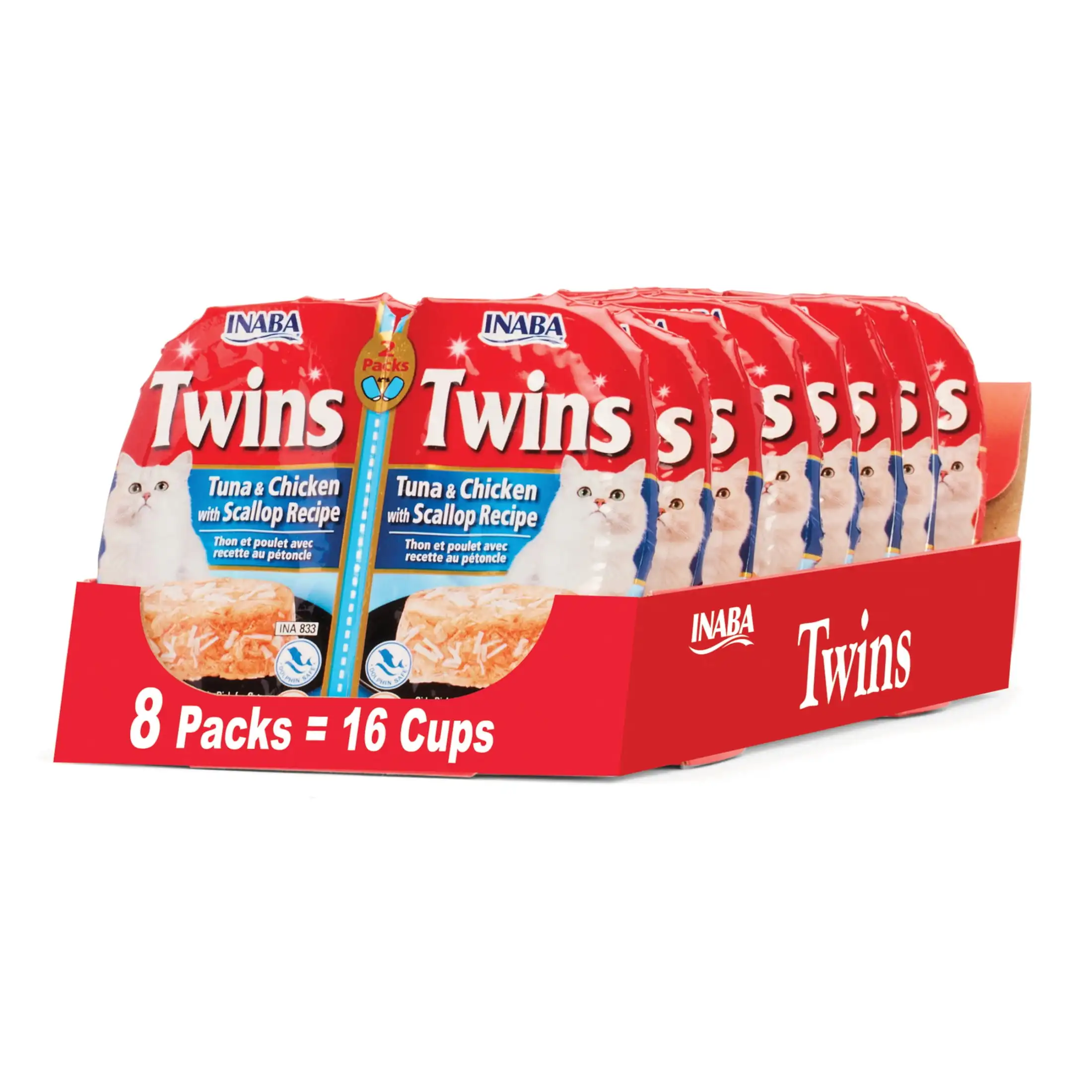Twins Wet Cat Topper Cups, 1.23 oz Serving, 16 Servings, Tuna & Chicken with Scallop
Twins Wet Cat Topper Cups, 1.23 oz Serving, 16 Servings, Tuna & Chicken with Scallop