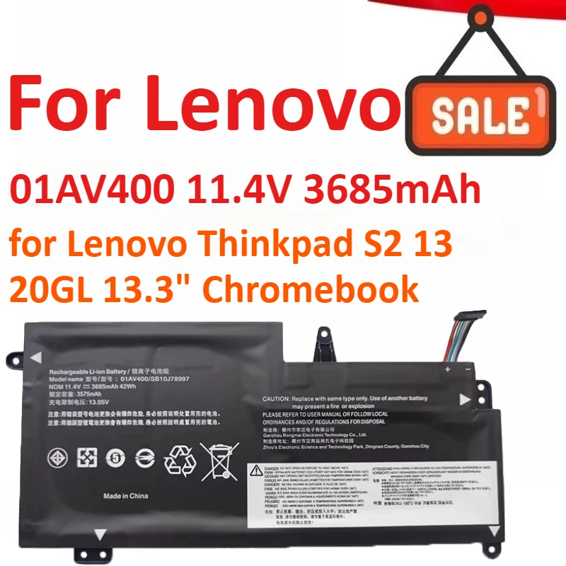 01AV400 11,4 В 3685 мАч аккумулятор для ноутбука Lenovo Thinkpad S2 13 20GL 13,3 "серия Chromebook 01AV401 01AV436 01AV437 SB10K97593
01AV400 11,4 В 3685 мАч аккумулятор для ноутбука Lenovo Thinkpad S2 13 20GL 13,3 "серия Chromebook 01AV401 01AV436 01AV437 SB10K97593