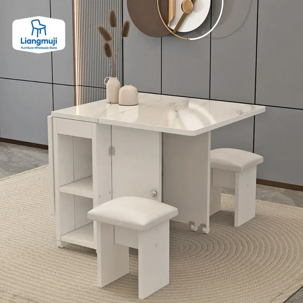 Folding Dining Table Set 4 Chairs Decorate Simple Modern Dining Table Luxury Italian Mesas Y Sillas De Comedor Kitchen Furniture
Folding Dining Table Set 4 Chairs Decorate Simple Modern Dining Table Luxury Italian Mesas Y Sillas De Comedor Kitchen Furniture