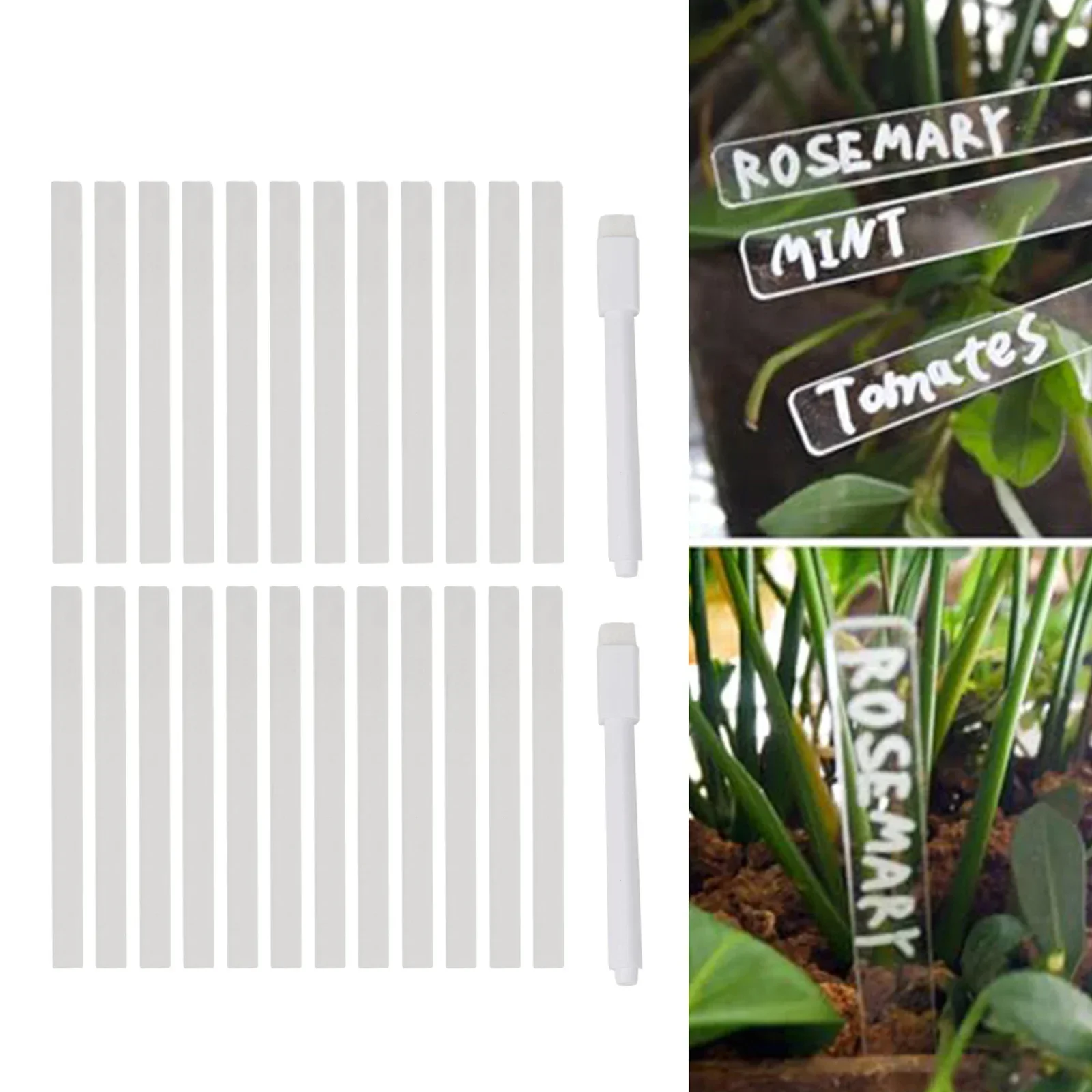 24Pcs Acrylic Plant Label Tag Clear Blanks For Potted Flowers Markers Record Plate Flower Vegetables Potted Stakes
24Pcs Acrylic Plant Label Tag Clear Blanks For Potted Flowers Markers Record Plate Flower Vegetables Potted Stakes