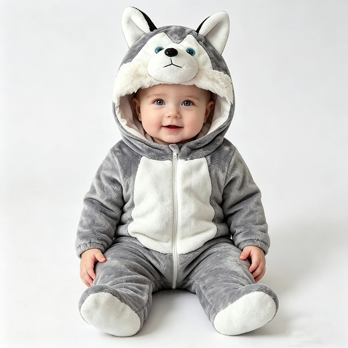 Umorden Baby Husky Dog Costume Kigurumi Cartoon Animal Rompers Infant Toddler Jumpsuit Flannel Halloween Fancy Dress
Umorden Baby Husky Dog Costume Kigurumi Cartoon Animal Rompers Infant Toddler Jumpsuit Flannel Halloween Fancy Dress