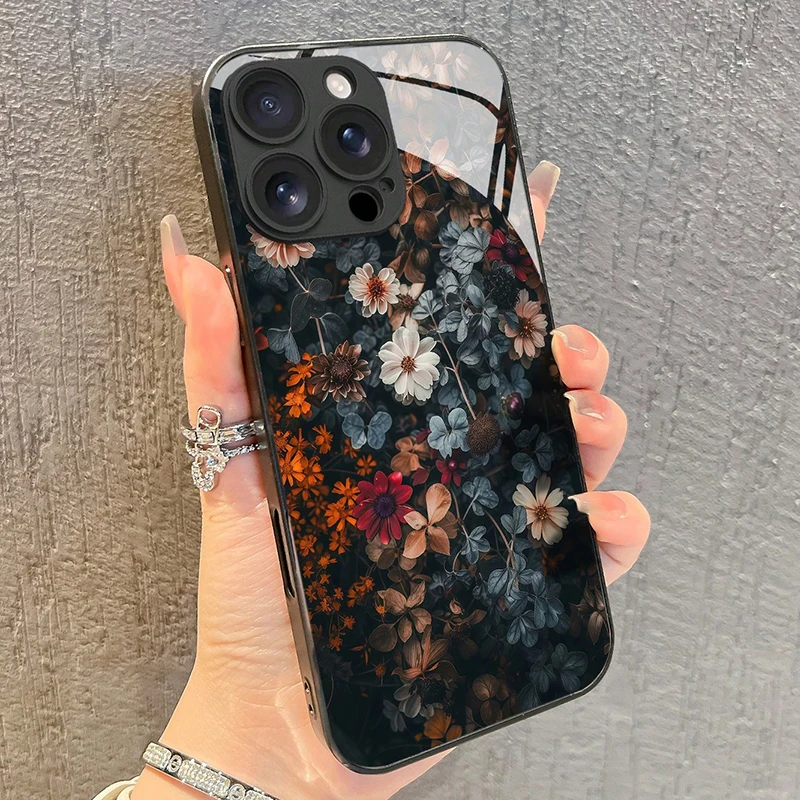 Retro Floral Print Anti-Drop Protective Glass Phone Case For iPhone 11 12 13 14 15 16 17 Pro Max 16E 7 8 Plus XR XS X Back Cover
Retro Floral Print Anti-Drop Protective Glass Phone Case For iPhone 11 12 13 14 15 16 17 Pro Max 16E 7 8 Plus XR XS X Back Cover