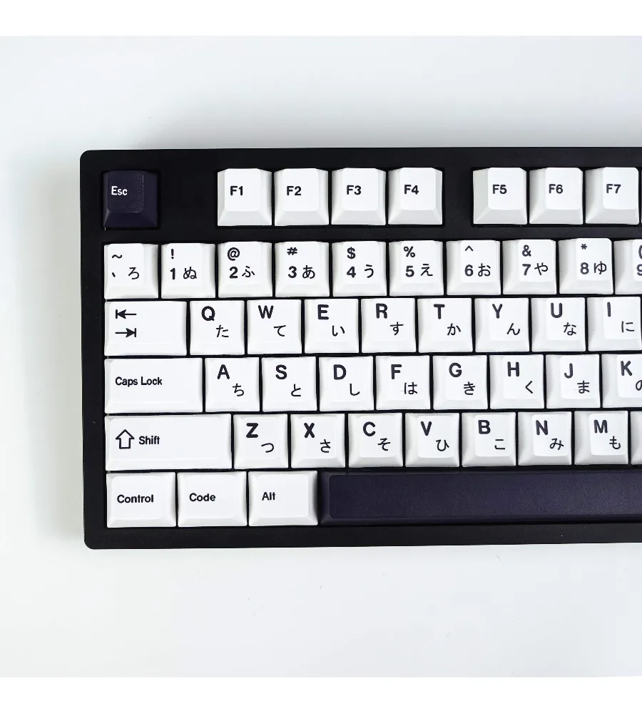 Black theme keycap Japanese layout PBT original height five-sided sublimation full set 87 etc
Black theme keycap Japanese layout PBT original height five-sided sublimation full set 87 etc