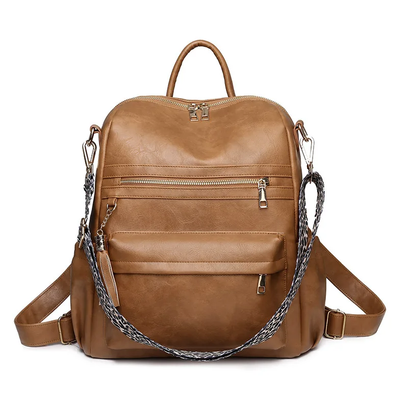 New Retro Bag Large-capacity Backpack Multi-functional Backpack PU Soft Leather Fringed Women's Backpack Travel Fashion School
New Retro Bag Large-capacity Backpack Multi-functional Backpack PU Soft Leather Fringed Women's Backpack Travel Fashion School