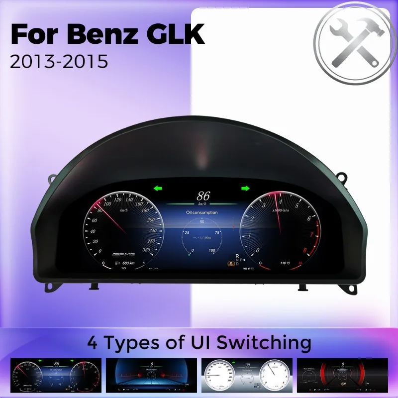 MEKEDE 4 Types of UI Switching New UI Screen Digital Cluster HD LCD Dashboard Auto Parts for GLK 2013-2015
MEKEDE 4 Types of UI Switching New UI Screen Digital Cluster HD LCD Dashboard Auto Parts for GLK 2013-2015