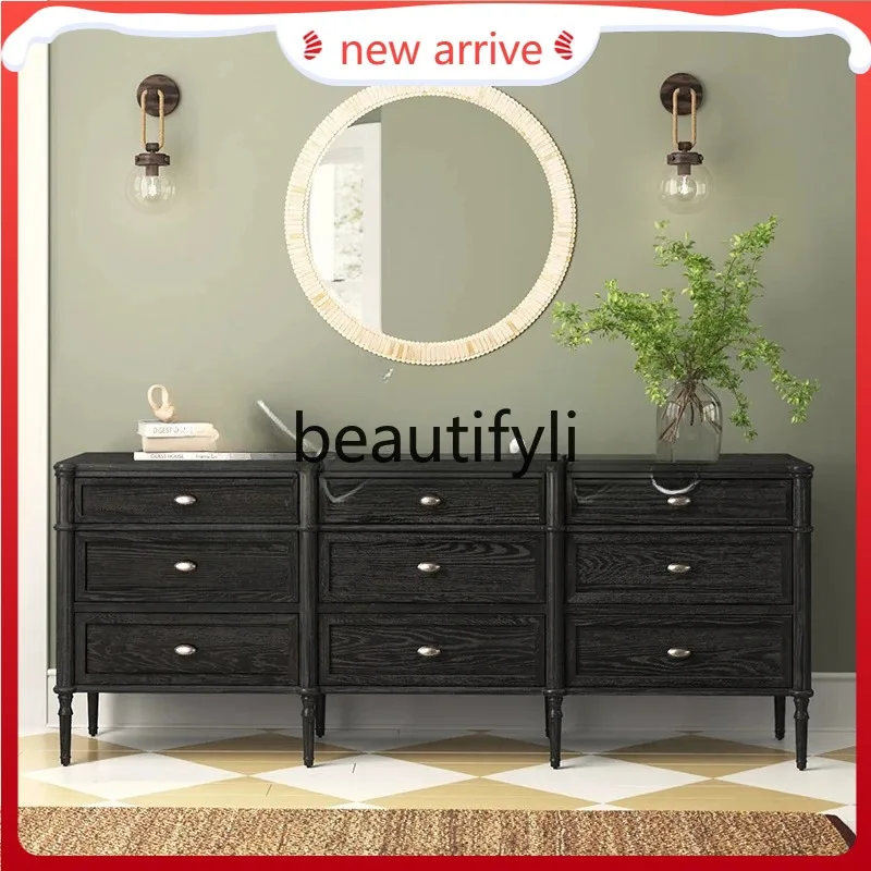 D2520 French medieval chest small apartment household living room storage cabinet bedroom bedside locker
D2520 French medieval chest small apartment household living room storage cabinet bedroom bedside locker