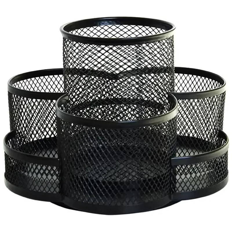 Rotating Pen Holder 360 Degree Rotating Desktop Organizer with 7 Compartments Mesh Desk Box Pencil Case for Office/School
Rotating Pen Holder 360 Degree Rotating Desktop Organizer with 7 Compartments Mesh Desk Box Pencil Case for Office/School
