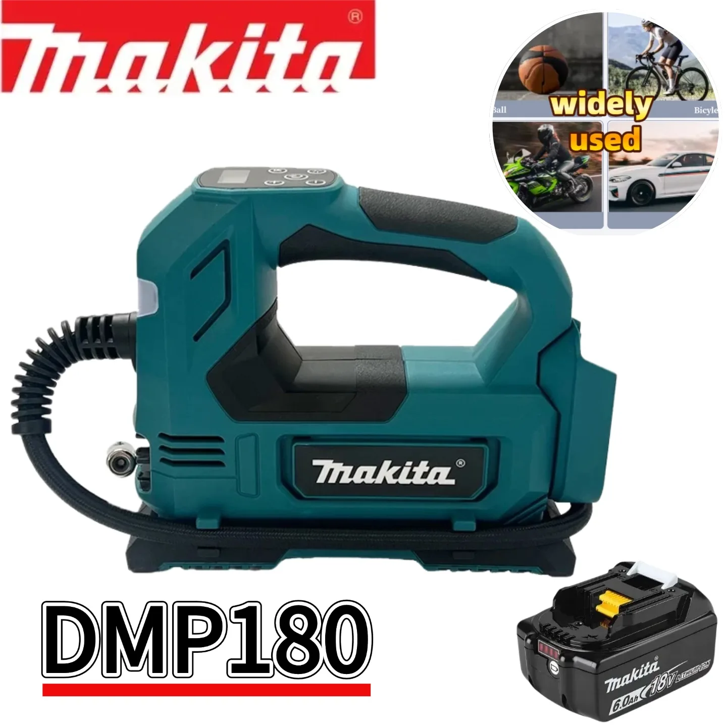Makita Portable Air pump 18V Battery Lithium-Ion Cordless Inflator Bare Tool For Car Tyre Inflator Electric Motorcycle Pump
Makita Portable Air pump 18V Battery Lithium-Ion Cordless Inflator Bare Tool For Car Tyre Inflator Electric Motorcycle Pump