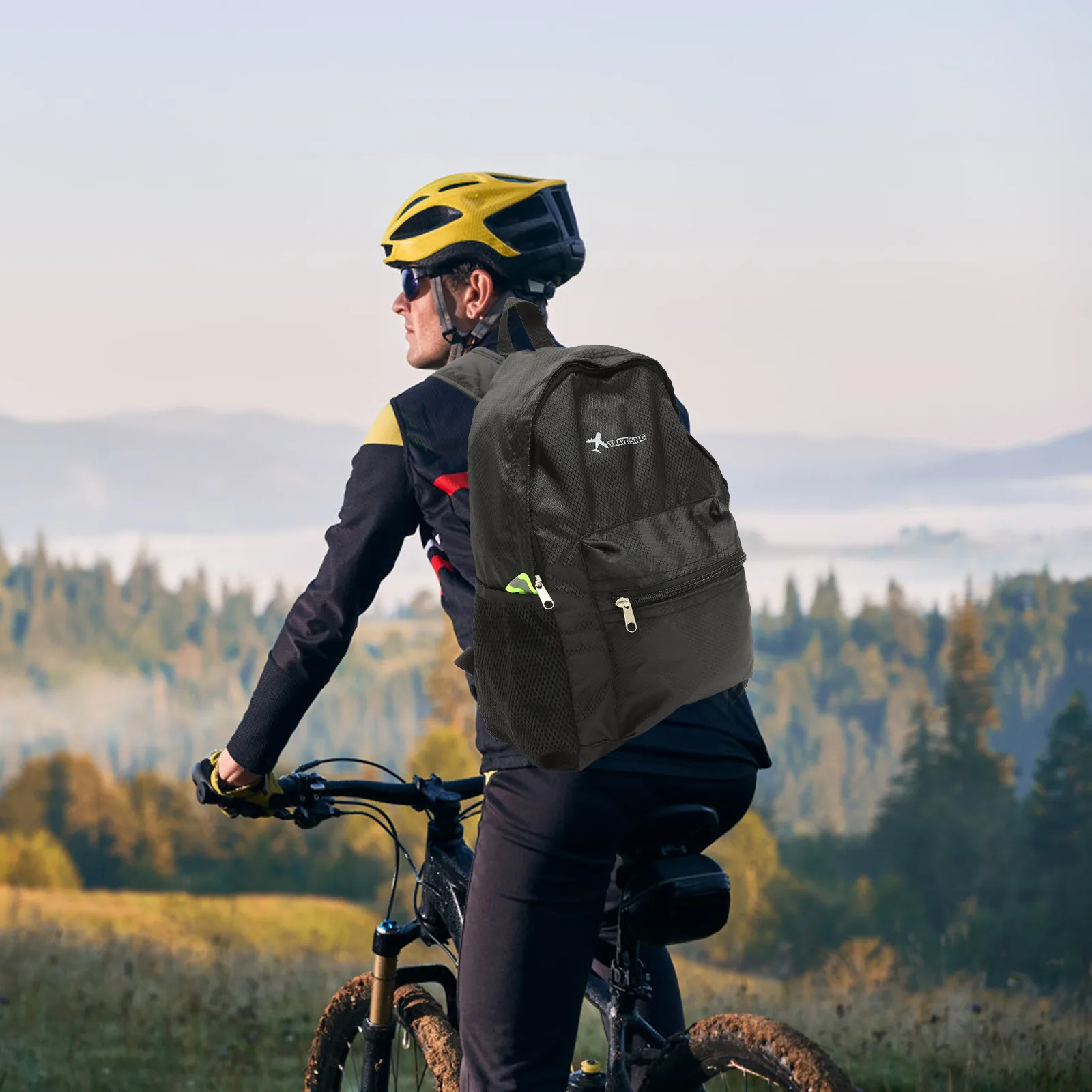 Foldable Backpack Large Capacity Lightweight Durable Outdoor Travel Camping Pouch Mesh Pocket Water Bottle Holder Solid Color
Foldable Backpack Large Capacity Lightweight Durable Outdoor Travel Camping Pouch Mesh Pocket Water Bottle Holder Solid Color