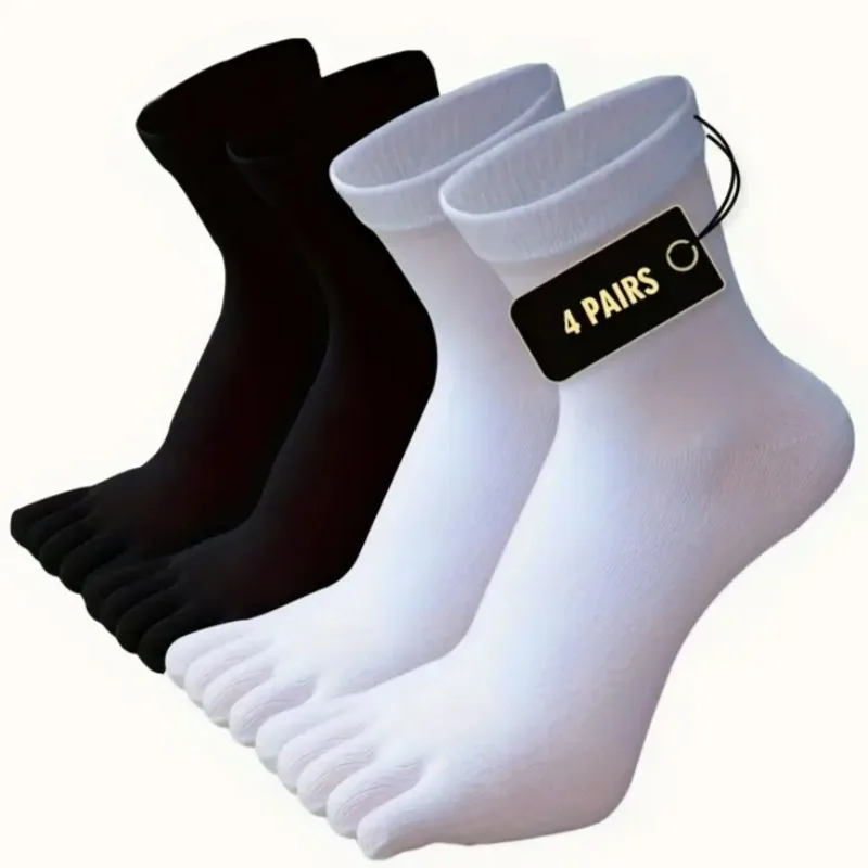 4 пары мужских носков с пятью пальцами, дышащие осенние носки, спортивные носки унисекс для бега, впитывающие пот, антибактериальные носки до середины икры
4 пары мужских носков с пятью пальцами, дышащие осенние носки, спортивные носки унисекс для бега, впитывающие пот, антибактериальные носки до середины икры