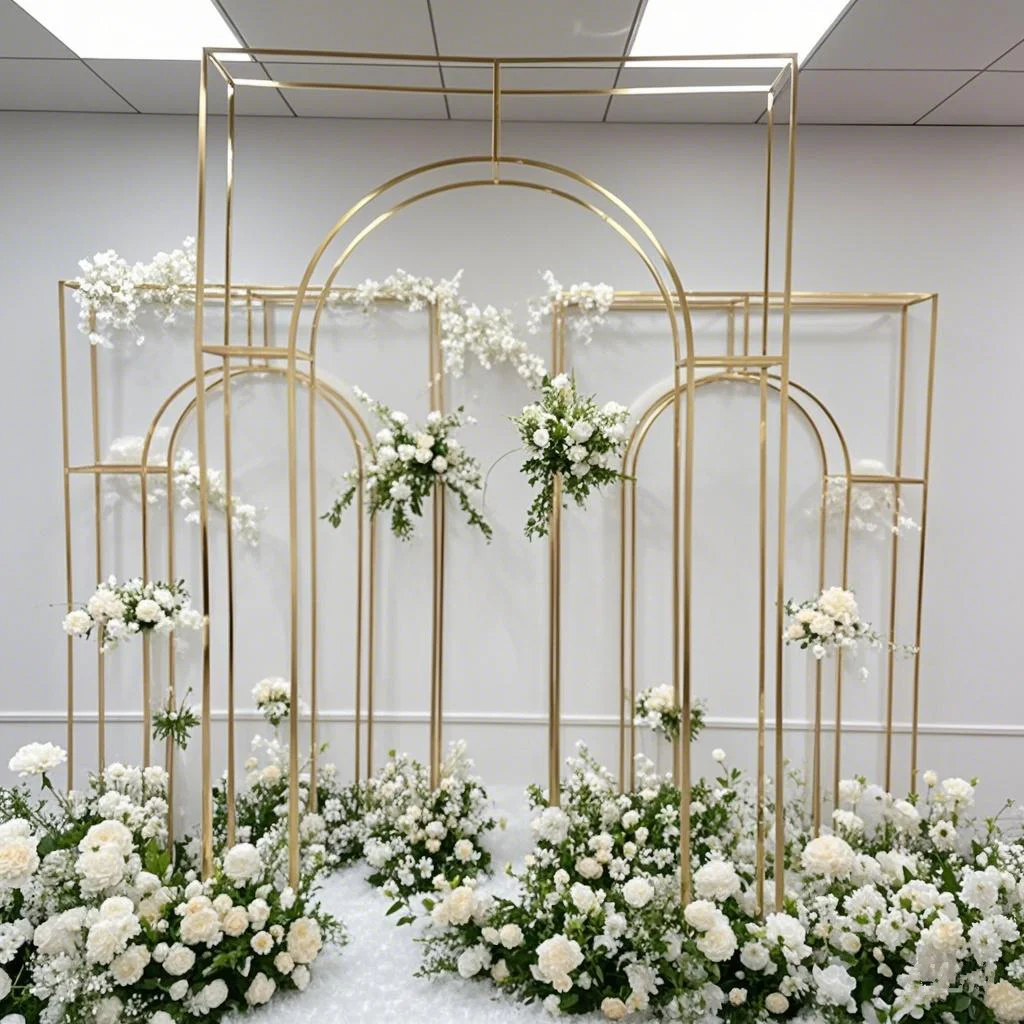 Shiny Gold Double Arch Artificial Flower Display Stand Wedding Stage Welcome Aisle Door Backdrops Birthday Balloons Rack
Shiny Gold Double Arch Artificial Flower Display Stand Wedding Stage Welcome Aisle Door Backdrops Birthday Balloons Rack