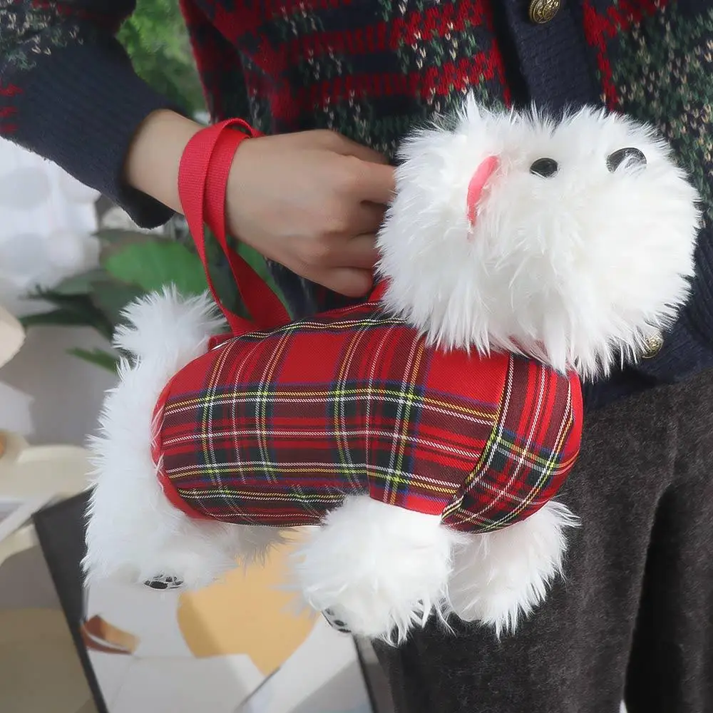 Casual Soft West Highland White Terrier Bag Animal Kawaii Plush Puppy Crossbody Bag Creative Handbag Dog Shoulder Bag Students
Casual Soft West Highland White Terrier Bag Animal Kawaii Plush Puppy Crossbody Bag Creative Handbag Dog Shoulder Bag Students