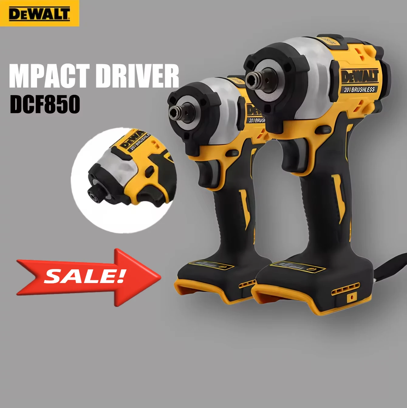 NEW DEWALT DCF850 205NM brushless cordless screwdriver 20V DEWALT electric tool battery DEWALT rechargeable electric screwdriver
NEW DEWALT DCF850 205NM brushless cordless screwdriver 20V DEWALT electric tool battery DEWALT rechargeable electric screwdriver