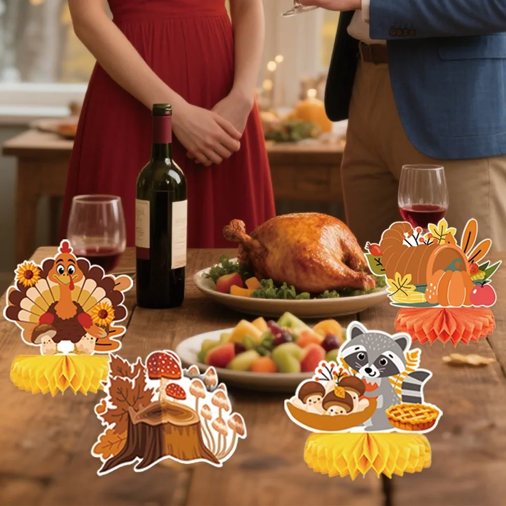 12pcs Autumn Style Thanksgiving Honeycomb Ball Decor Handmade Celebration Honeycomb Desktop Ornament Pumpkin Turkey Paper
12pcs Autumn Style Thanksgiving Honeycomb Ball Decor Handmade Celebration Honeycomb Desktop Ornament Pumpkin Turkey Paper