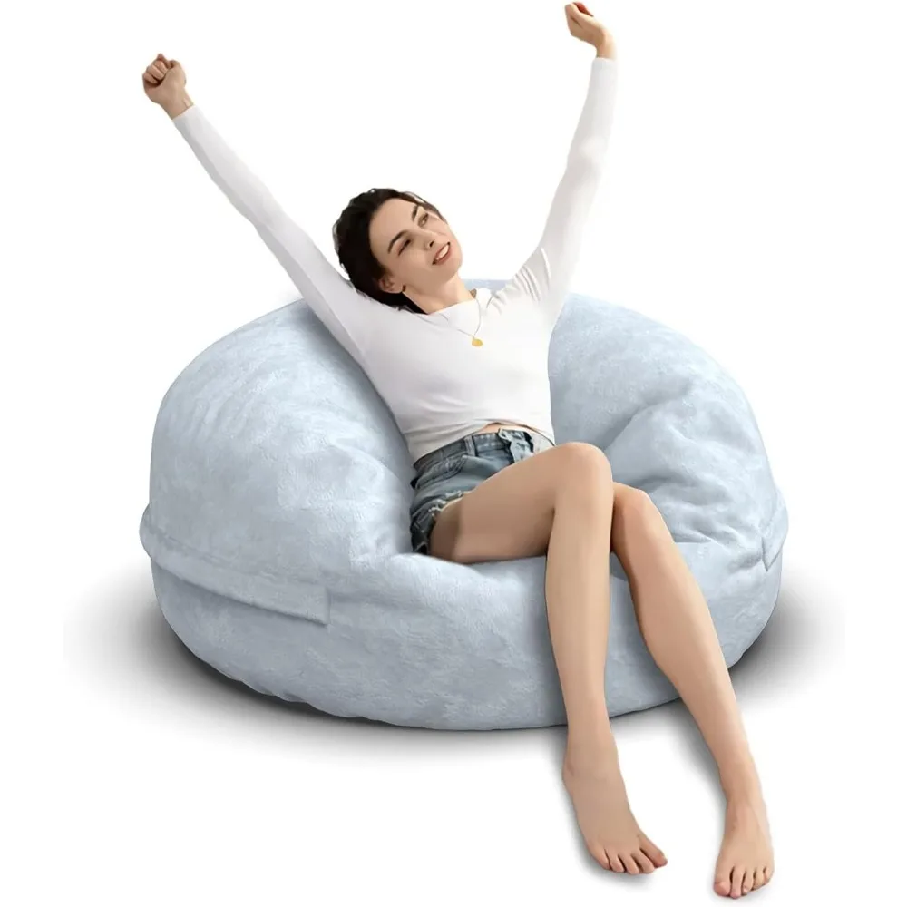 Soft Removable Cover Giant Round Floor Lounger for Adults Teens Bedroom No Filler Light Gray
Soft Removable Cover Giant Round Floor Lounger for Adults Teens Bedroom No Filler Light Gray