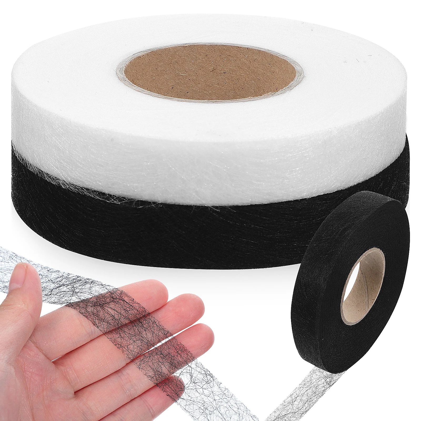 2 Rolls Yard Iron On Hemming Double Sided Adhesive No Double Sided Fabric Tape Sew Black Fabric Tape White Packaging
2 Rolls Yard Iron On Hemming Double Sided Adhesive No Double Sided Fabric Tape Sew Black Fabric Tape White Packaging