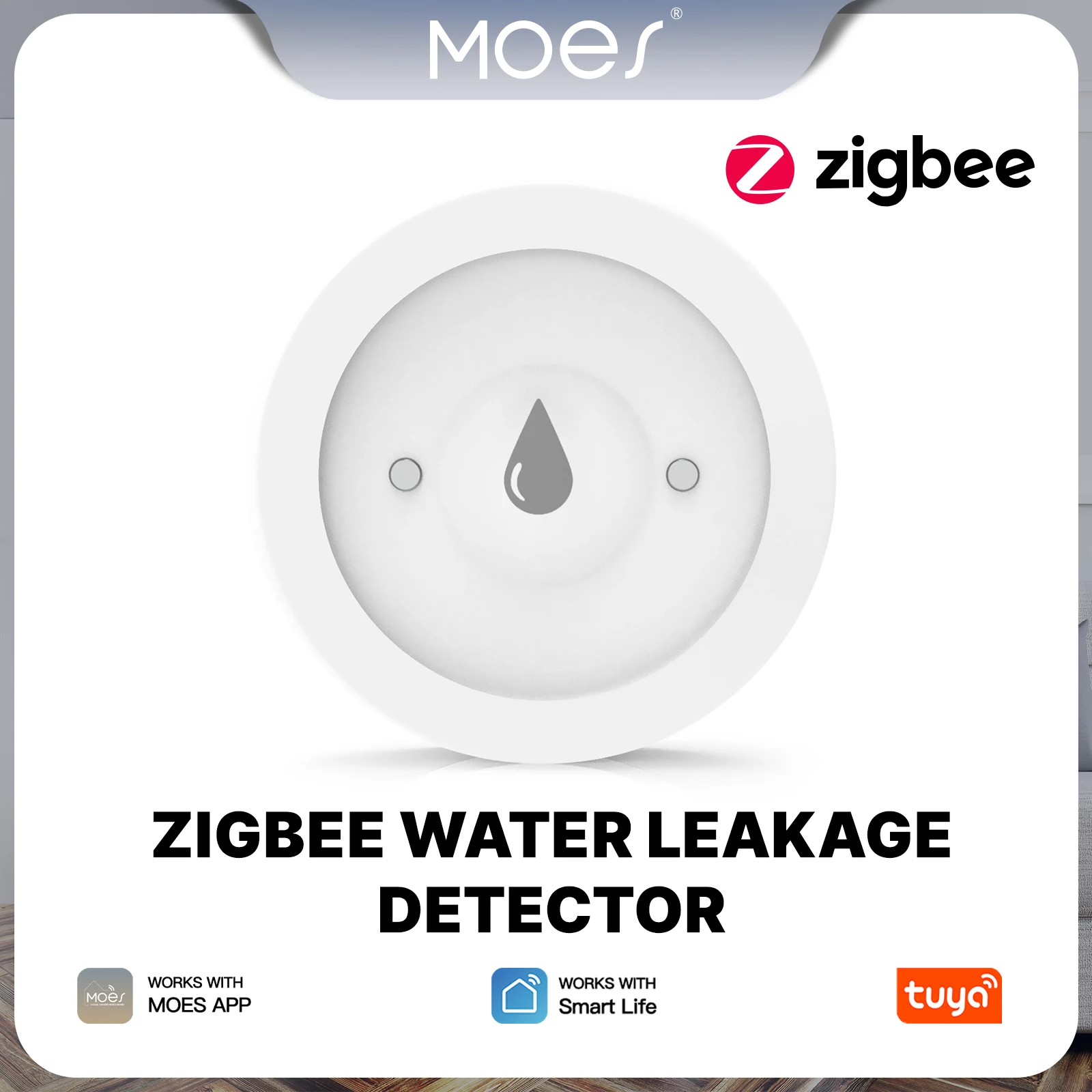 MOES Tuya Smart ZigBee Water Leakage Detector Water Flood Alarm Immersion Sensor IP66 Work With Smart Life App Remote Monitoring
MOES Tuya Smart ZigBee Water Leakage Detector Water Flood Alarm Immersion Sensor IP66 Work With Smart Life App Remote Monitoring