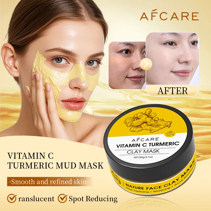 Acne Soothing VitaminC Turmeric Mud Mask Improve Pore Deep Cleaning Exfoliating Facial Clay Mask Apply Facial Mask Skin Care
Acne Soothing VitaminC Turmeric Mud Mask Improve Pore Deep Cleaning Exfoliating Facial Clay Mask Apply Facial Mask Skin Care