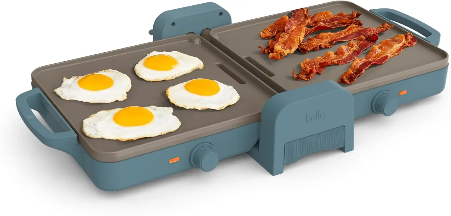 10x20" Ceramic Foldable Griddle, Dual Temp Zones, 400°F, Dishwasher Safe Drip Tray, 1500W
10x20" Ceramic Foldable Griddle, Dual Temp Zones, 400°F, Dishwasher Safe Drip Tray, 1500W