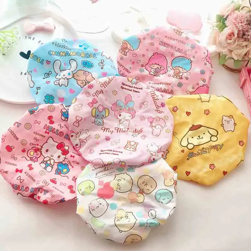 Новая шапочка для душа Sanrio Kawaii с рисунком «Hello Kitty», шапочка для душа для взрослых, шапочка для умывания, водонепроницаемая шапочка, инструменты для купания, кукла
Новая шапочка для душа Sanrio Kawaii с рисунком «Hello Kitty», шапочка для душа для взрослых, шапочка для умывания, водонепроницаемая шапочка, инструменты для купания, кукла