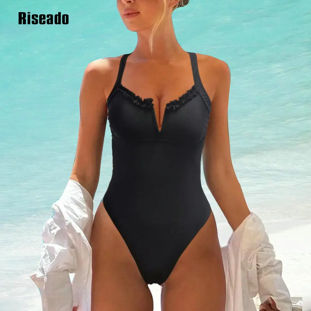 Riseado Sexy V Neck High Cut Cross Back One Piece Swimsuits Bathing Suits 80s/90s Swimwear
Riseado Sexy V Neck High Cut Cross Back One Piece Swimsuits Bathing Suits 80s/90s Swimwear