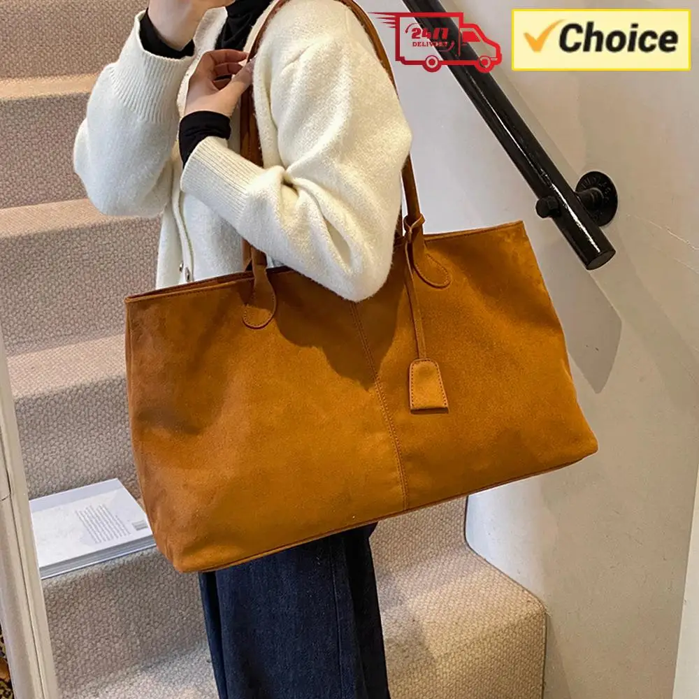 Women Suede Shoulder Bag Solid Color Handbag Large Capacity Underarm Bag Trendy for Work Travel Shopping
Women Suede Shoulder Bag Solid Color Handbag Large Capacity Underarm Bag Trendy for Work Travel Shopping