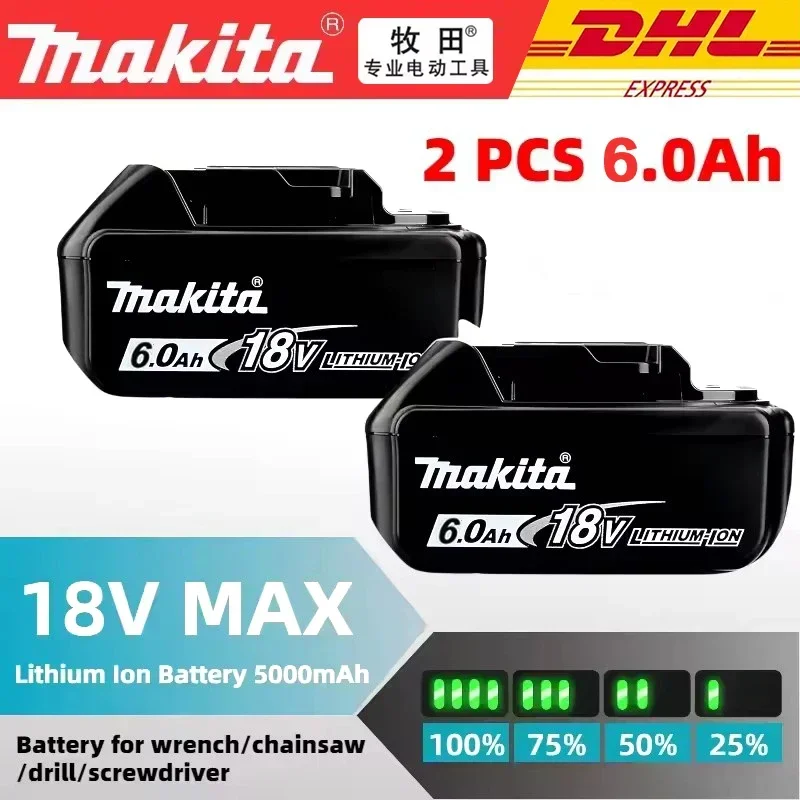 Оригинальная 100% перезаряжаемая батарея для отвертки Makita18V с зарядным устройством для сменного аккумулятора для электроинструмента Makita 6Ah.
Оригинальная 100% перезаряжаемая батарея для отвертки Makita18V с зарядным устройством для сменного аккумулятора для электроинструмента Makita 6Ah.