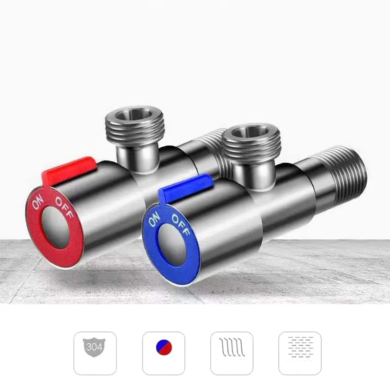 1pc Stainless Steel Triangle Valve G1/2 DN15 Universal Stop Valve for Water Heater & Toilet Hot & Cold Water Switch
1pc Stainless Steel Triangle Valve G1/2 DN15 Universal Stop Valve for Water Heater & Toilet Hot & Cold Water Switch