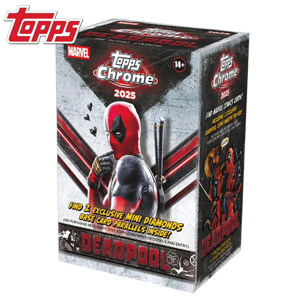 Genuine 2025 Topps Chrome Value Deadpool Collection Card Cartoon Protagonist Practical Surprise Exquisite Cards Boys Girls Gifts
Genuine 2025 Topps Chrome Value Deadpool Collection Card Cartoon Protagonist Practical Surprise Exquisite Cards Boys Girls Gifts