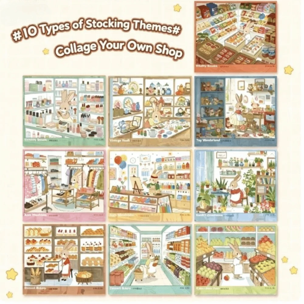 3D Miniature Shop Scene Collection Shop Scene Design Self Adhesive Landscape Sticker Book Cartoon Illustration Stacking Pasting
3D Miniature Shop Scene Collection Shop Scene Design Self Adhesive Landscape Sticker Book Cartoon Illustration Stacking Pasting