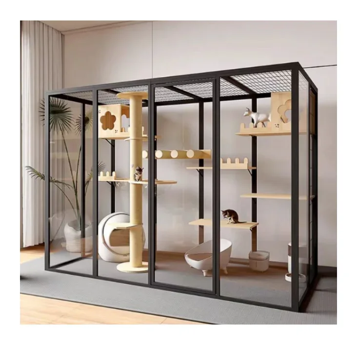 Five Or Six Cats Glass Panoramic Aluminum Frame Cat House Pets-keeping And Management House Aluminum Cattery
Five Or Six Cats Glass Panoramic Aluminum Frame Cat House Pets-keeping And Management House Aluminum Cattery