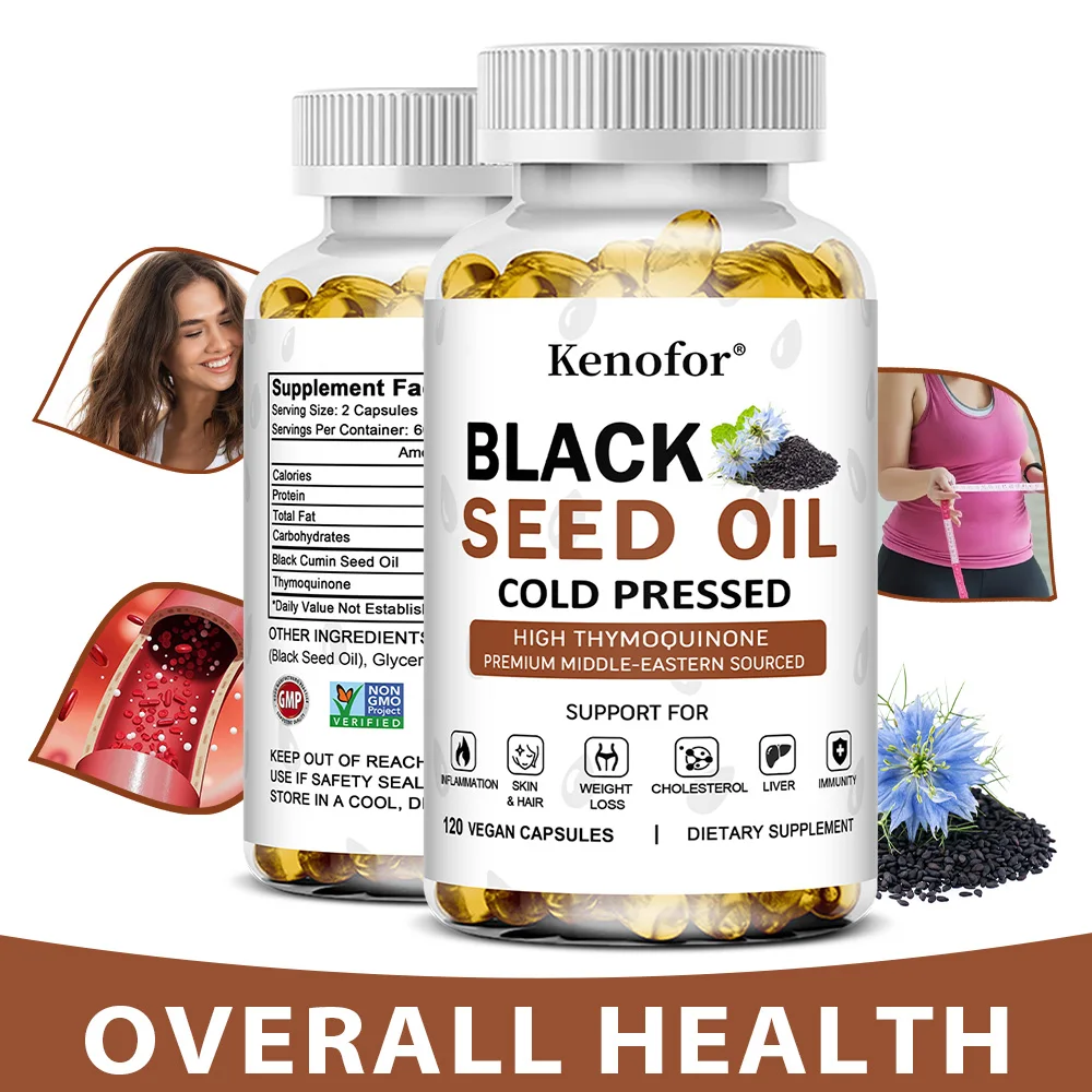Black Seed Oil Capsules 1000mg Pure Cold Pressed, Antioxidant, Immune & Digestive Support, Hair Skin & Nails Care, Vegan Non-GMO
Black Seed Oil Capsules 1000mg Pure Cold Pressed, Antioxidant, Immune & Digestive Support, Hair Skin & Nails Care, Vegan Non-GMO