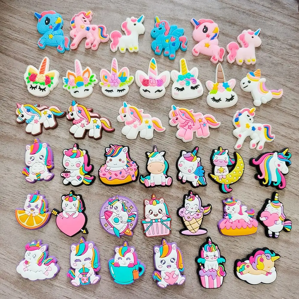 38 Unicorn Accessories for DIY Decoration Shoe Charms Accessories for Crocs Sandals Y2k Fashion Toys Anime Cartoon Kawaii Cute
38 Unicorn Accessories for DIY Decoration Shoe Charms Accessories for Crocs Sandals Y2k Fashion Toys Anime Cartoon Kawaii Cute