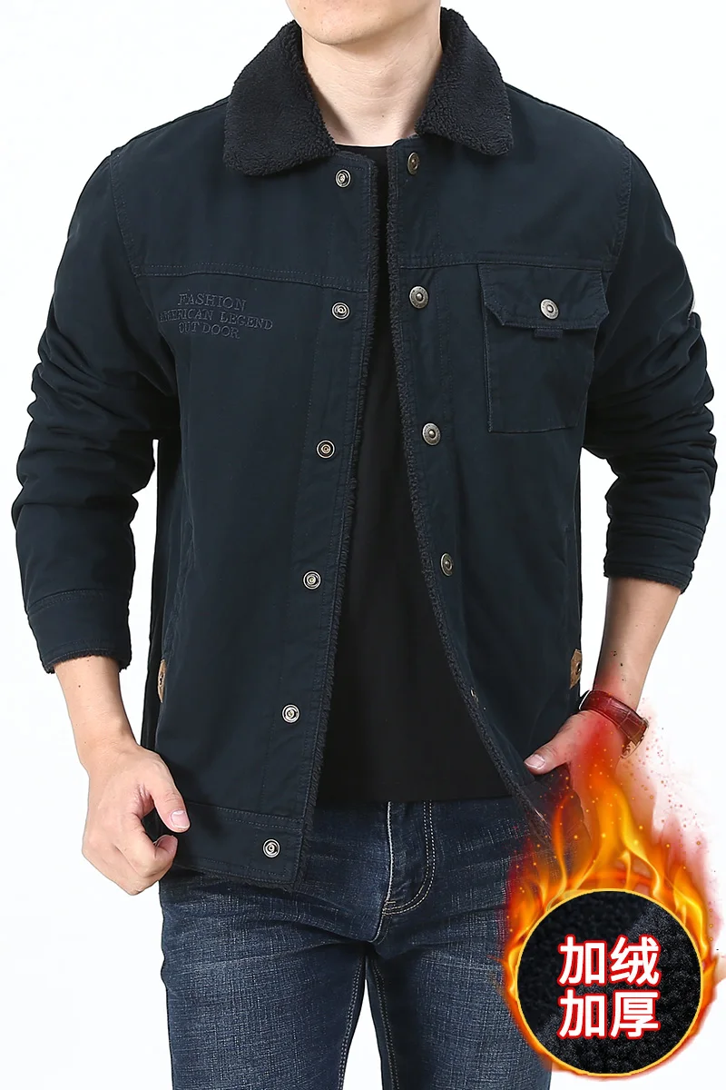 New Quality Male Cotton Multi-pockets Cargo Jackets Outdoor Tooling Coats Fashion Men Fleece Warm Bomber Jackets Winter Parkas
New Quality Male Cotton Multi-pockets Cargo Jackets Outdoor Tooling Coats Fashion Men Fleece Warm Bomber Jackets Winter Parkas