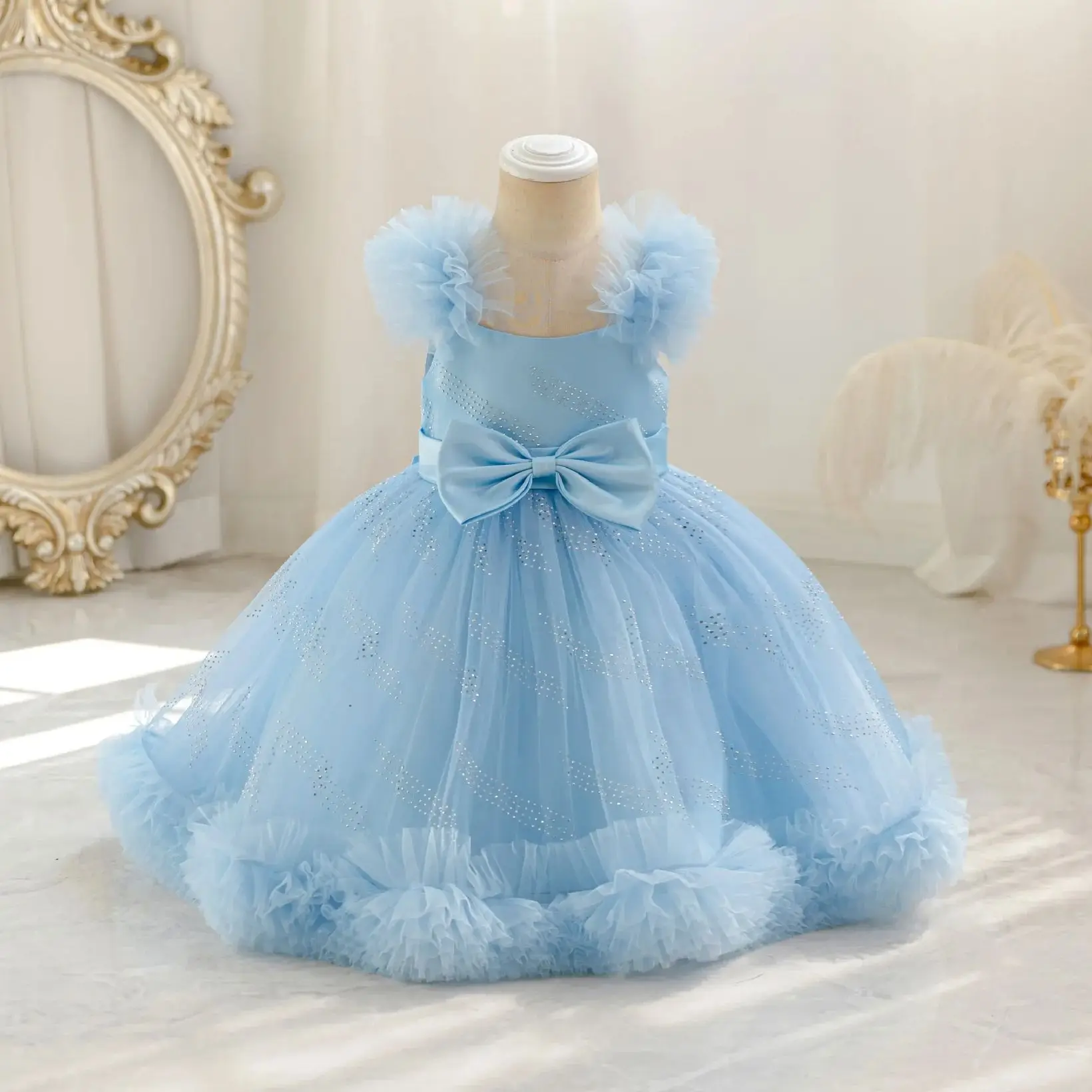 HETISO Crystal Lace Kids Girl Dress Princess Birthday Wedding Party Ball Gown For Children 2-6 Years
HETISO Crystal Lace Kids Girl Dress Princess Birthday Wedding Party Ball Gown For Children 2-6 Years