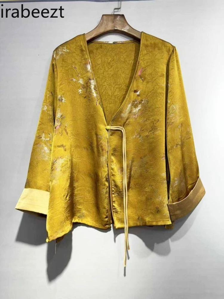 2025 New Chinese Style Women's Short Jacket Acetate Jacquard Cardigan Thin Casual Blouse Loose Fit Fashion Outerwear
2025 New Chinese Style Women's Short Jacket Acetate Jacquard Cardigan Thin Casual Blouse Loose Fit Fashion Outerwear