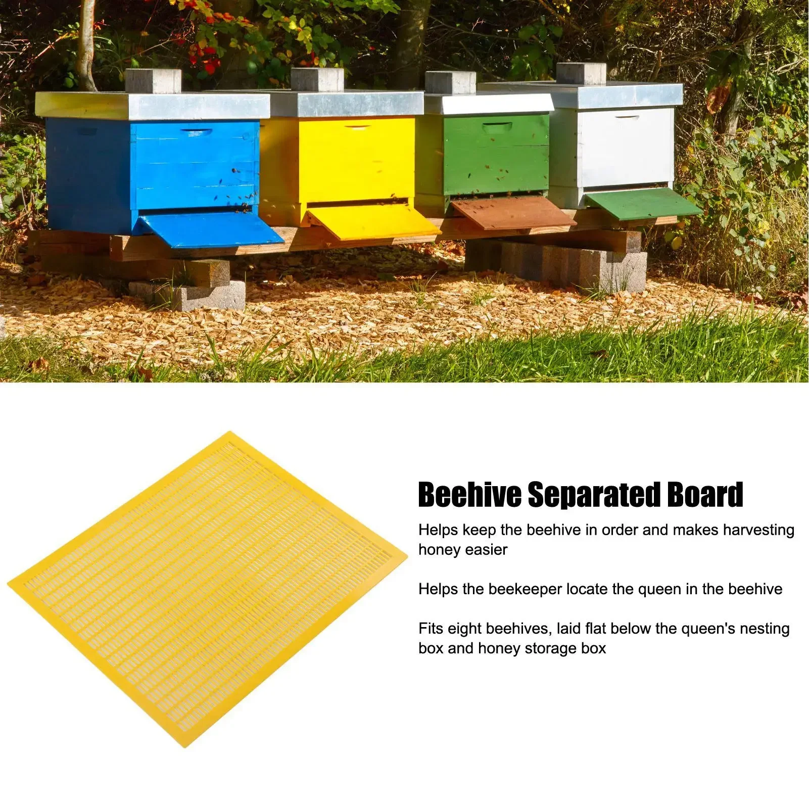 Yellow Plastic Bee Queen Excluder Trapping Grid Net Tool Essential Beekeeping Equipment for Separating Bees from Queen Board
Yellow Plastic Bee Queen Excluder Trapping Grid Net Tool Essential Beekeeping Equipment for Separating Bees from Queen Board