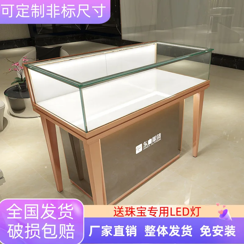 Custom.Jewelry Front Cabinet Jewelry Watch Showcase Glasses Counter Alloy Ornament Glass Boutique Shelf Displa
Custom.Jewelry Front Cabinet Jewelry Watch Showcase Glasses Counter Alloy Ornament Glass Boutique Shelf Displa