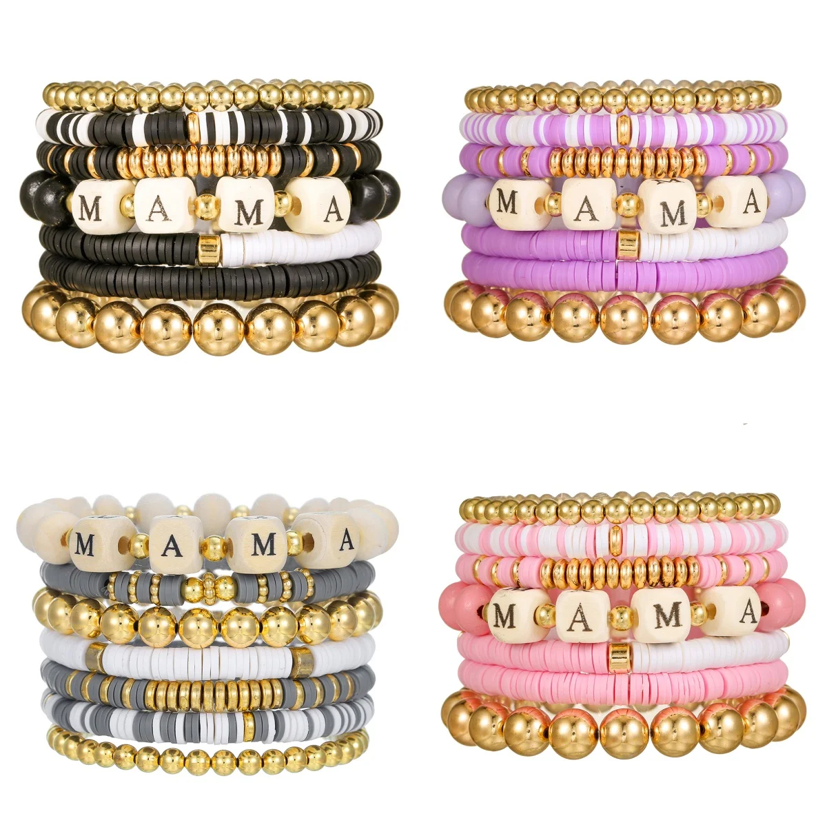 NADEEM Fashion MAMA Letter Polymer Clay Beads Bracelets For Women Mother's Day Gifts Trendy Colorful Layer Charm Bracelets Hot
NADEEM Fashion MAMA Letter Polymer Clay Beads Bracelets For Women Mother's Day Gifts Trendy Colorful Layer Charm Bracelets Hot