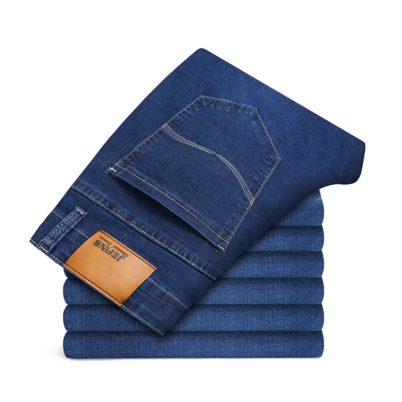 Plus Size 42 44 46 Spring Autumn Mens Straight Jeans Elasticity Slim Fit Business Casual Denim Pants Male Fashion Brand Trousers
Plus Size 42 44 46 Spring Autumn Mens Straight Jeans Elasticity Slim Fit Business Casual Denim Pants Male Fashion Brand Trousers