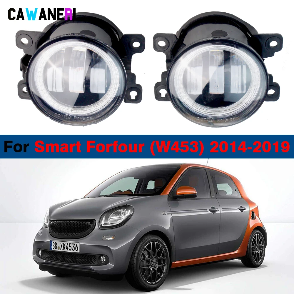 Car Front Bumper LED Fog Light Angel Eye DRL 2 Pieces For Smart Forfour W453 2014-2019 30W Fog Daytime Running Lamp H11 Socket
Car Front Bumper LED Fog Light Angel Eye DRL 2 Pieces For Smart Forfour W453 2014-2019 30W Fog Daytime Running Lamp H11 Socket