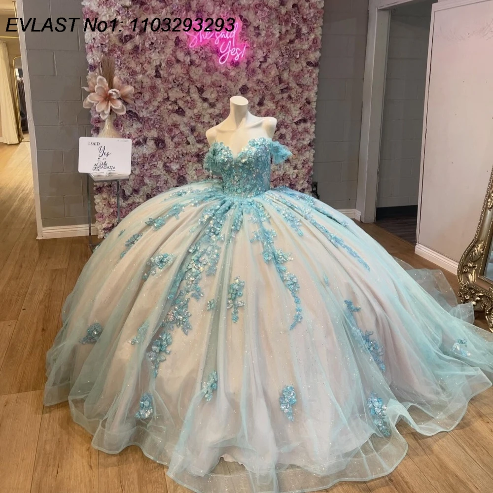 EVLAST Customized Shiny Champagne Quinceanera Dress Ball Gown Green Lace Applique Beading Sweet 16 Vestido De 15 Anos E1Q409
EVLAST Customized Shiny Champagne Quinceanera Dress Ball Gown Green Lace Applique Beading Sweet 16 Vestido De 15 Anos E1Q409