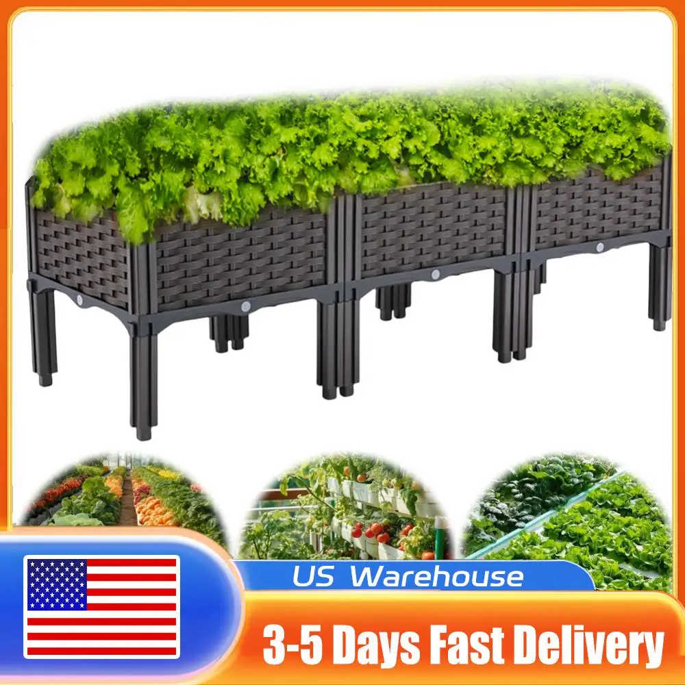 Пластиковый контейнер для посадки с ножками, приподнятый горшок с дренажными отверстиями, приподнятая кровать для патио, цветов, фруктов, овощей, выращивания
Пластиковый контейнер для посадки с ножками, приподнятый горшок с дренажными отверстиями, приподнятая кровать для патио, цветов, фруктов, овощей, выращивания