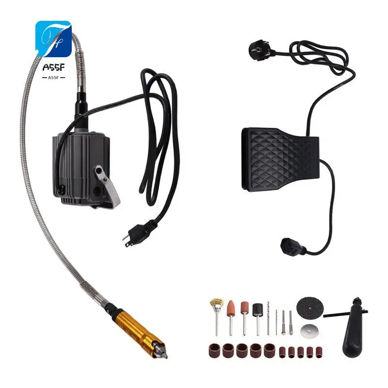 A55F-Hanging Flexshaft Mill 780W Electric Jewelry Grinding Polishing Tools Stepless Speed Stone Wood Sanding Pen Kit
A55F-Hanging Flexshaft Mill 780W Electric Jewelry Grinding Polishing Tools Stepless Speed Stone Wood Sanding Pen Kit