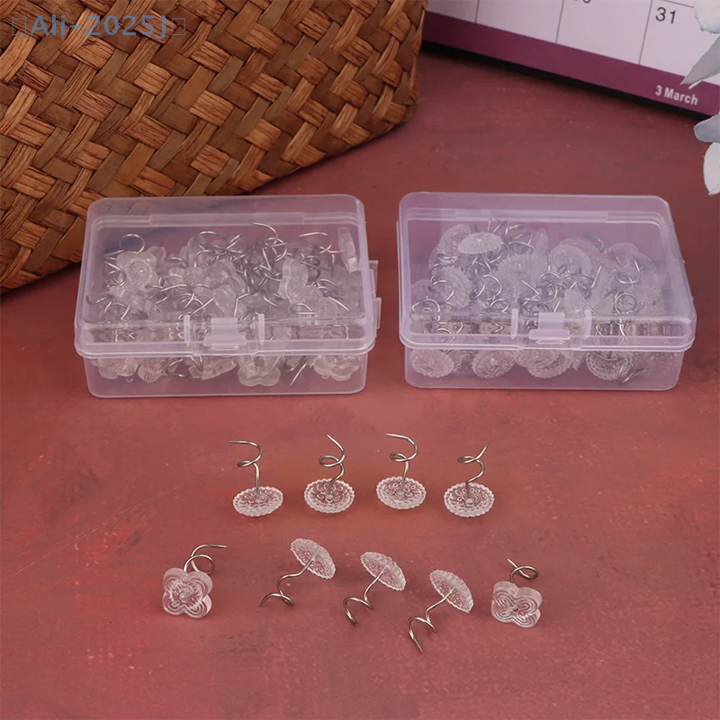 【J】50/100pcs Transparent Twist Nail Pins For Sofa Sheet Plastic Head Pin Screw Fastening Safety Buckle For Fixed Blankets
【J】50/100pcs Transparent Twist Nail Pins For Sofa Sheet Plastic Head Pin Screw Fastening Safety Buckle For Fixed Blankets