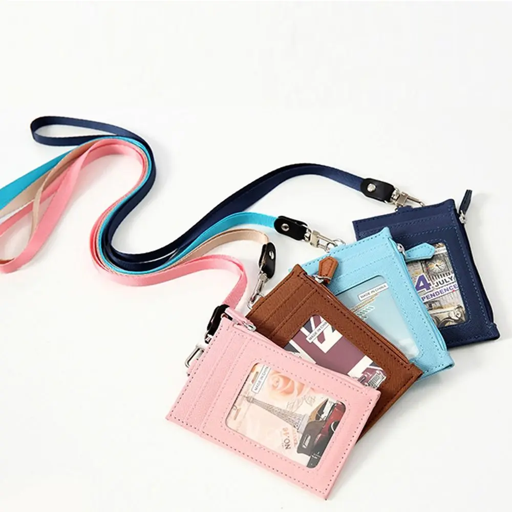 Zipper Bag Card Badge Holder High Quality PU Leather with Neck Lanyard Card Case Coin Purse Office Supplies
Zipper Bag Card Badge Holder High Quality PU Leather with Neck Lanyard Card Case Coin Purse Office Supplies