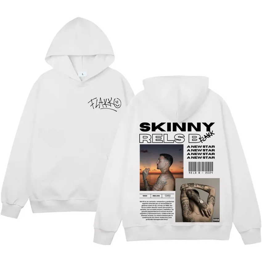 Rapper RELS B Skinny Flakk A New Star Album Merch Hoodies Mens Clothing Harajuku Hip Hop Sweatshirt Long Sleeve Oversized Hoodie
Rapper RELS B Skinny Flakk A New Star Album Merch Hoodies Mens Clothing Harajuku Hip Hop Sweatshirt Long Sleeve Oversized Hoodie
