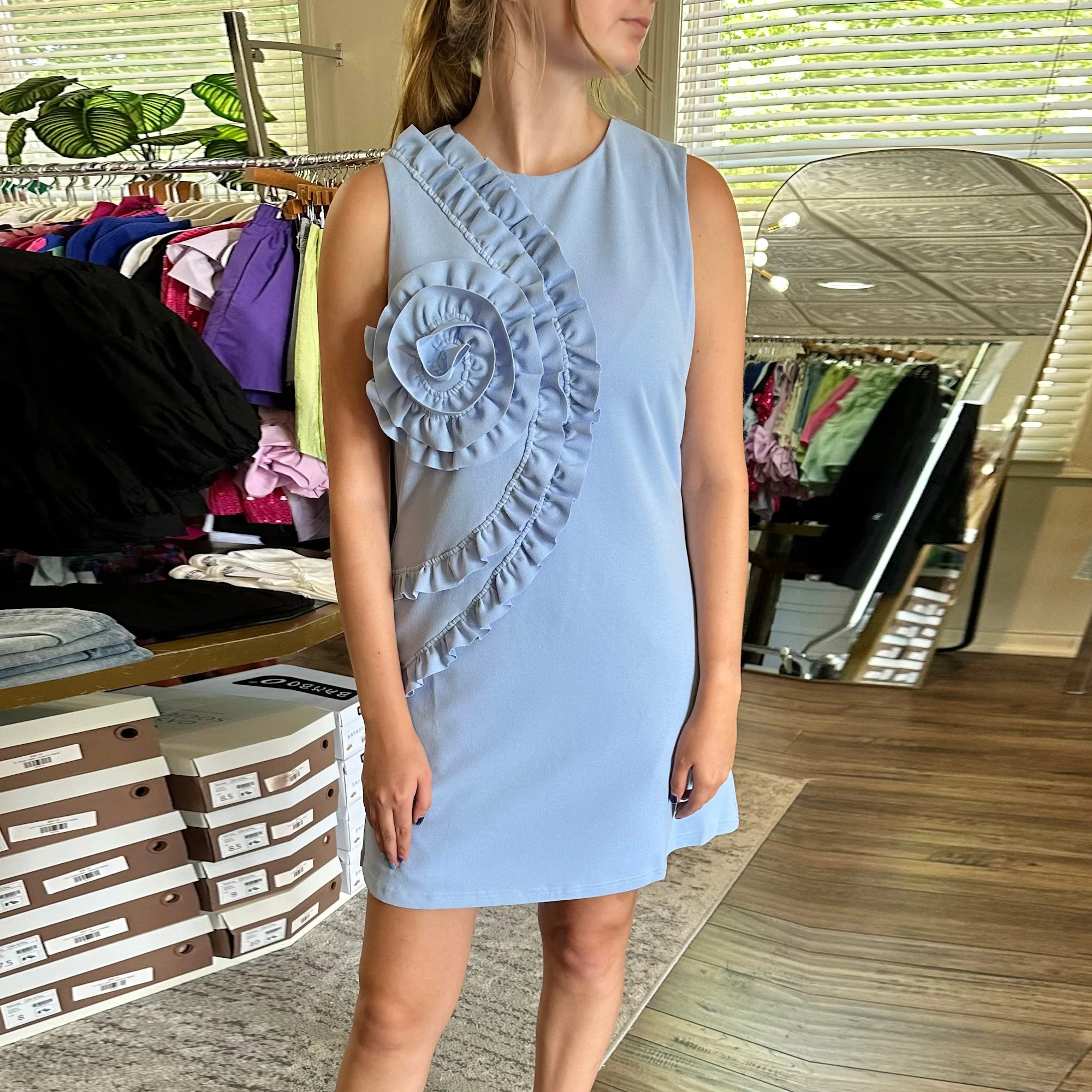 Welove O Neck Evening Dresses with 3D Flowers Mini A-line Sleeveless Formal Occasions Dress Couture New 2024
Welove O Neck Evening Dresses with 3D Flowers Mini A-line Sleeveless Formal Occasions Dress Couture New 2024
